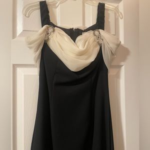 White and black prom dress!
